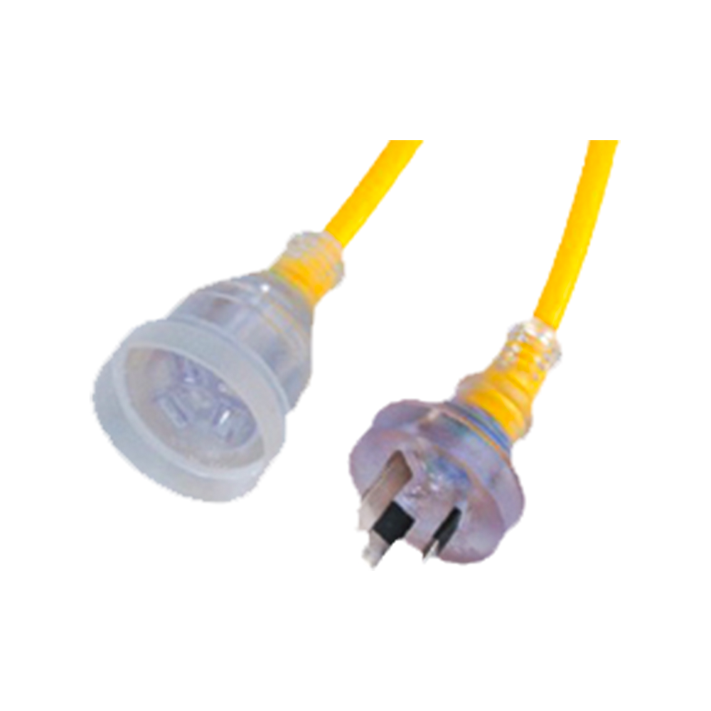 FS-3D~FS-3E澳洲全透明插头延长线saa认证电源线